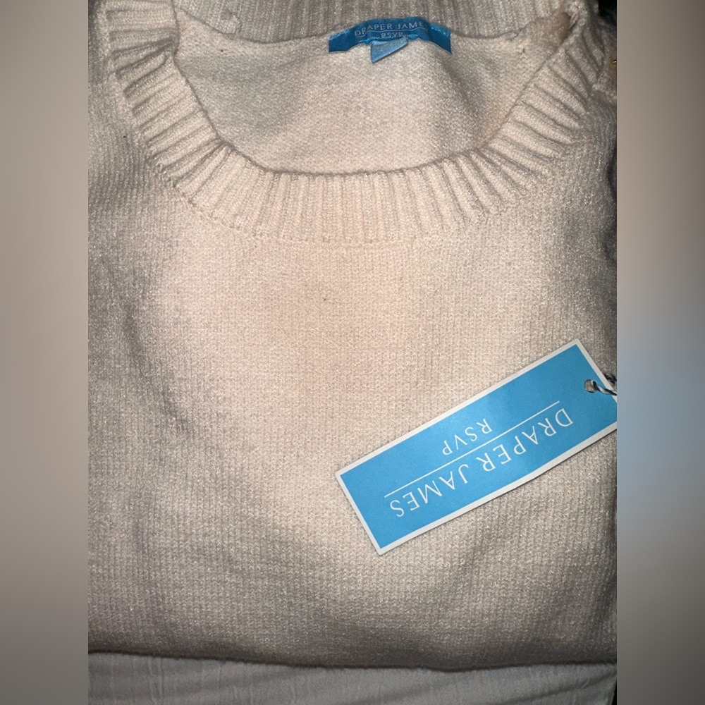 Nwt Draper James Rsvp Gold Buttons Sweated - image 2